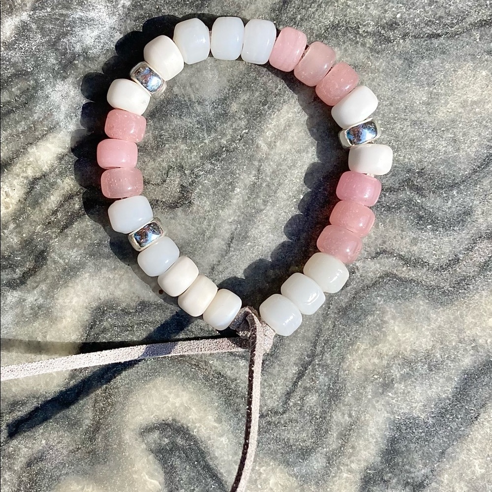 Unique Sterling Silver Crow Bead Bracelet